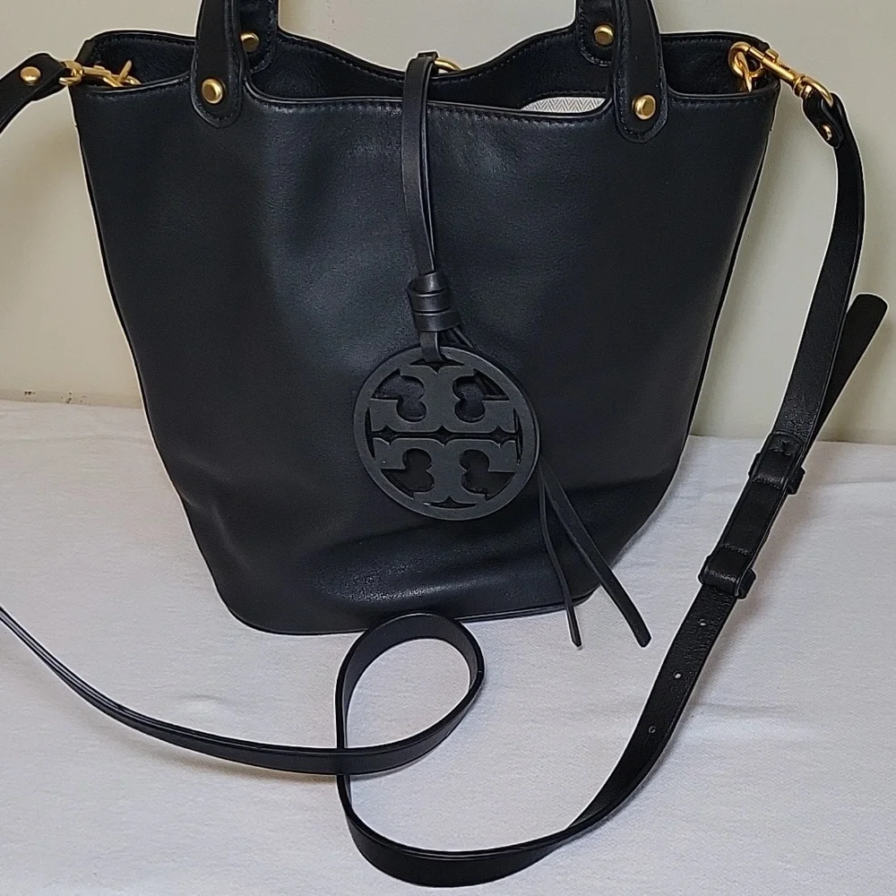 Tory Burch Black Bucket‎ Bag. NWOT